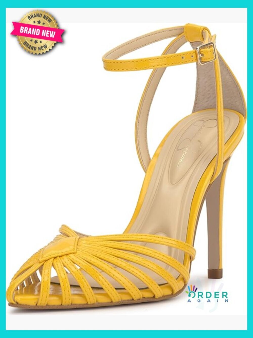 Strappy Heeled Pumps with Woven Straps Pointed Toe Ankle Strap Dressy